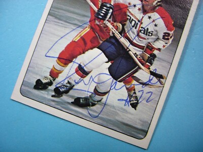 1978/79 O-PEE-CHEE NHL HOCKEY CARD #371 RON LALONDE EX- SHARP AUTO