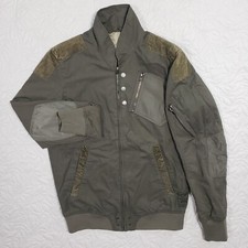 Vintage Diesel Jacket Mens Small Military Style Army Green Multi Pocket Cotton
