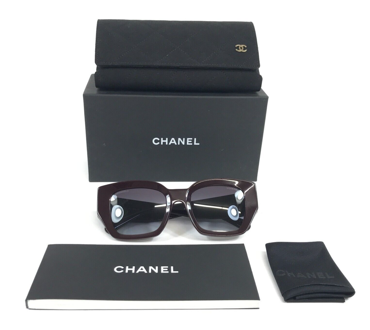 Chanel Sunglasses 5506 c.1461/S6 Polished Burgundy Thick  display picture 3