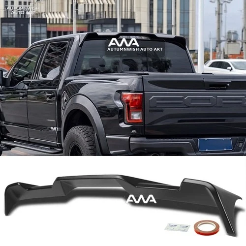 Fit 15-20 Ford F-150 PU Black Trunk Roof Spoiler Lip Wing All Cab F150