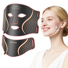 Red Light Therapy for Face  Neck, 7in1 LED Light Therapy Mask, Rechargeable ...