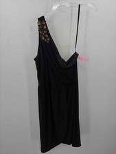 Pre-Owned Nine West Black Size 10 One Shoulder Short Sleeveless Dress
