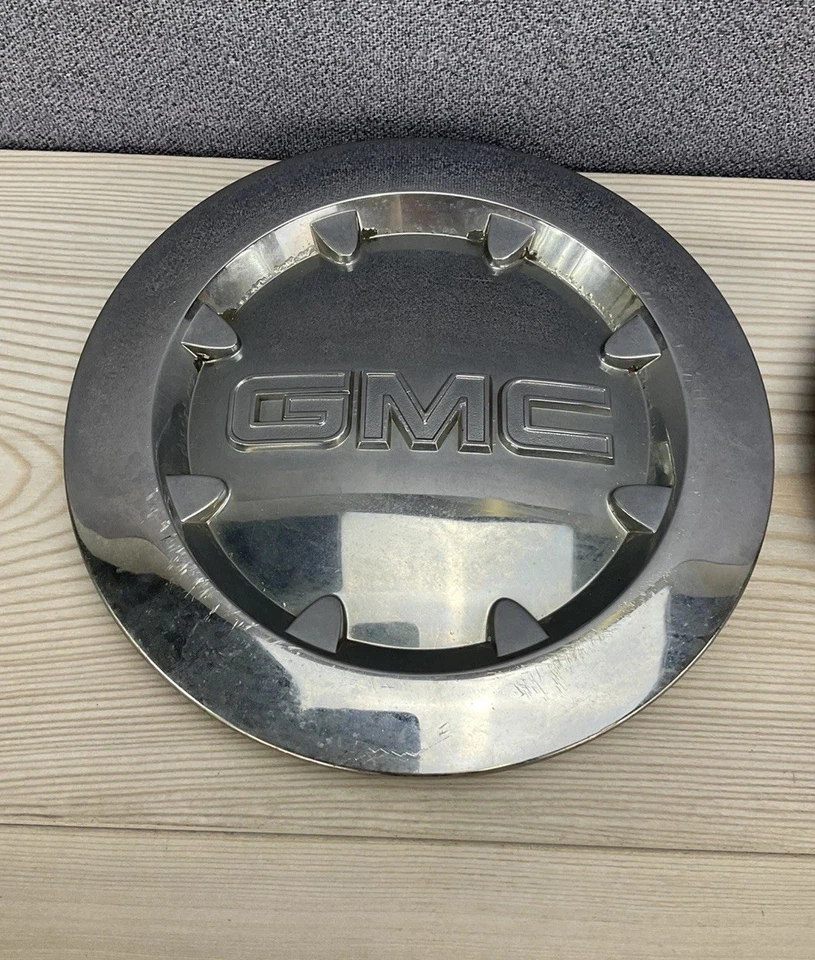 ⭐️Juego de 4 tapacubos centrales cromados GMC Sierra 1500 Denali Yukon XL 2007-2013 Foto 2 de 4