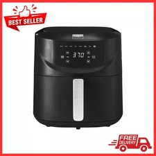 bella PRO - 8-qt. Touchscreen Air Fryer with Divided Basket - Matte Black