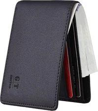 Gostwo Slim RFID Wallet for Men, Minimalist Leather Bifold Front Pocket ID Holde
