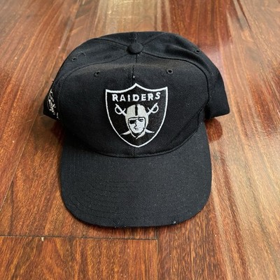 Vtg 80s 90s Los Angeles Raiders Blockhead Snapback Hat American Needle Oakland