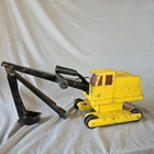 Vintage Tonka Excavator Backhoe Pressed Steel Toy Parts Or Restoration
