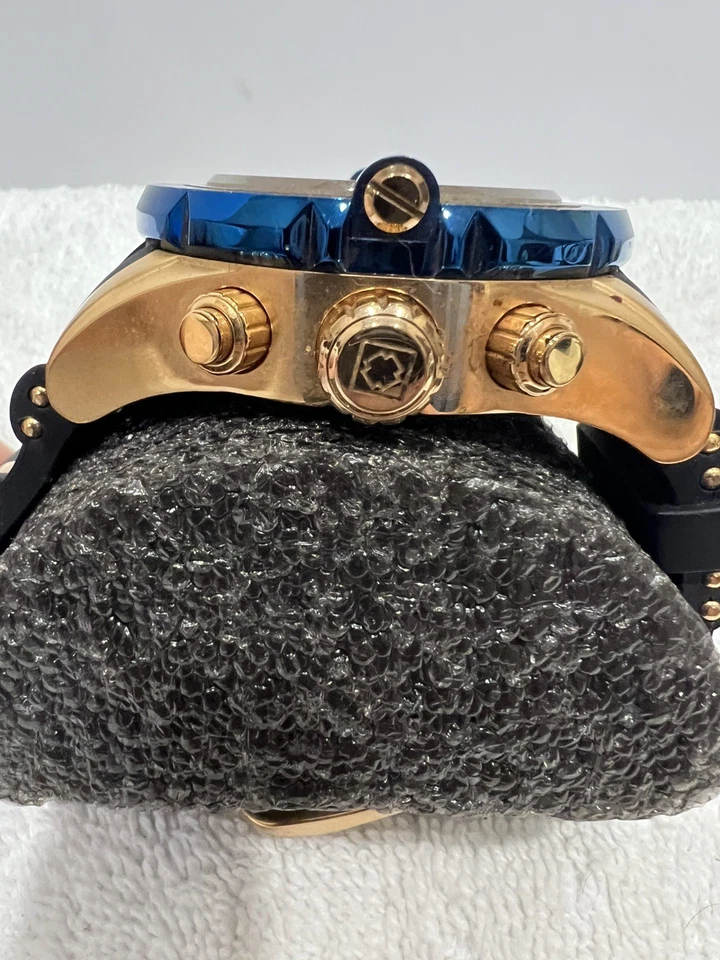 Invicta Jason Taylor 24169 玫瑰金和蓝色 200 米硅胶表带 — 第 2/4 张图片