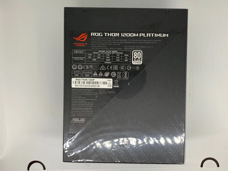 ASUS Rog Thor 1200P Platinum Certified 1200W Fully-Modular RGB Power Supply - Image 4 of 4