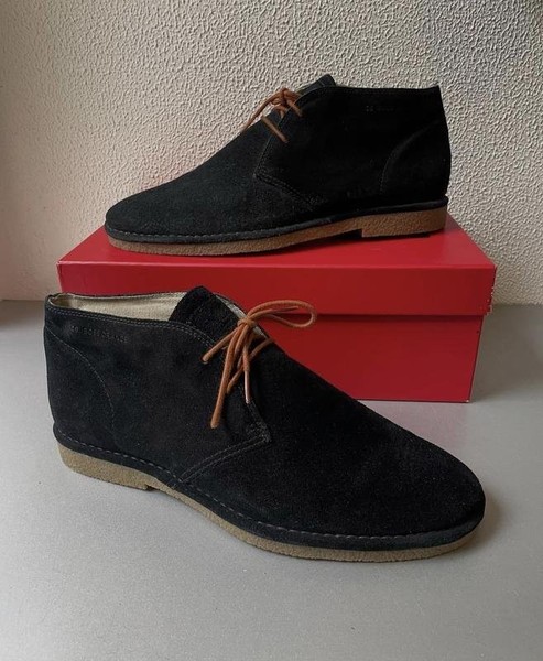 Men BOSS Orange Boots Black Suede 44