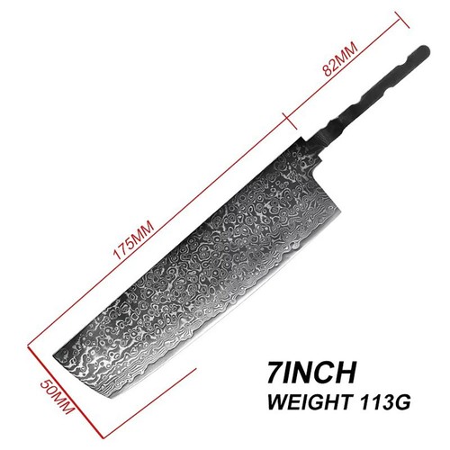 VG10 Damascus Steel Chef Knife Blank Blade DIY Home Hobby Kitchen Tools Material - 第 22/25 張圖片