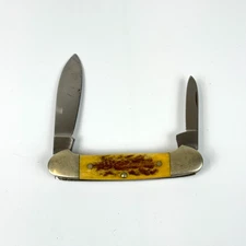 Boker Solingen Germany 2 Blade Pocket Knife Stag Delrin Tree Brand