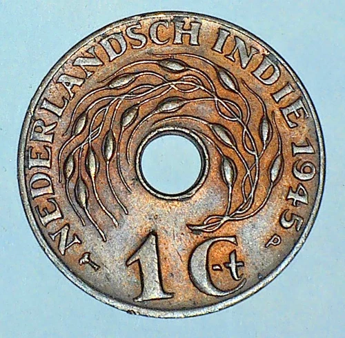 1945 Netherlands East Indies 1/2 Cent — photo from the most recent tracked eBay sale