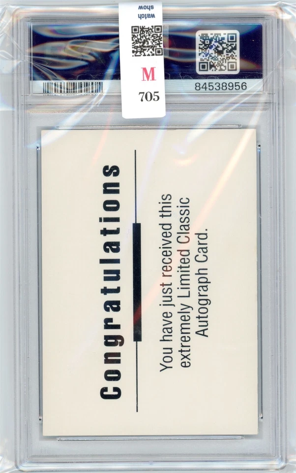 1992 Classic MUHAMMAD ALI On Card Auto World Class Athletes HOF PSA 7 w/9 M705 - Image 2 of 3