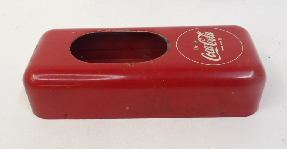 Vintage Coca Cola Red Metal Wall Mount Cap Catch Bottle Opener - Image 2 of 3