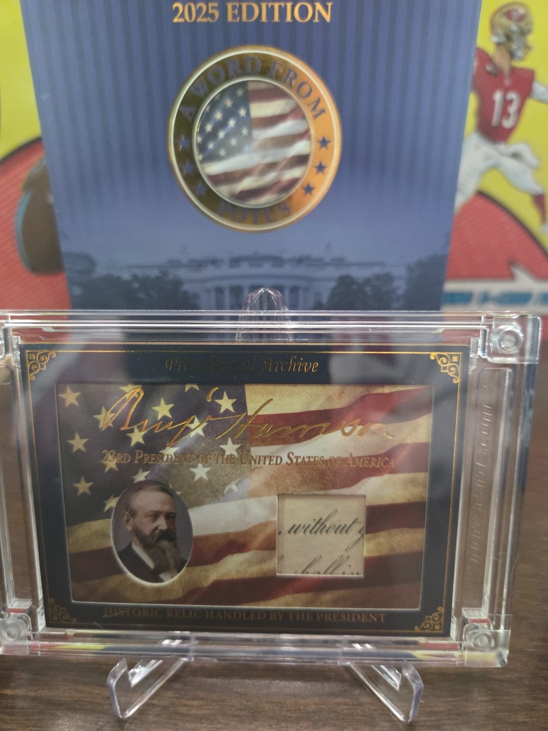 Potus- Authentic Relic Handheld By President Benjamin Harrison. 461/649