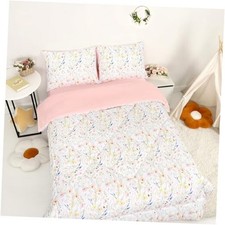 Size Toddler Bedding Set for Girls- 5 Piece Toddler Girl Twin Colorful Flowers