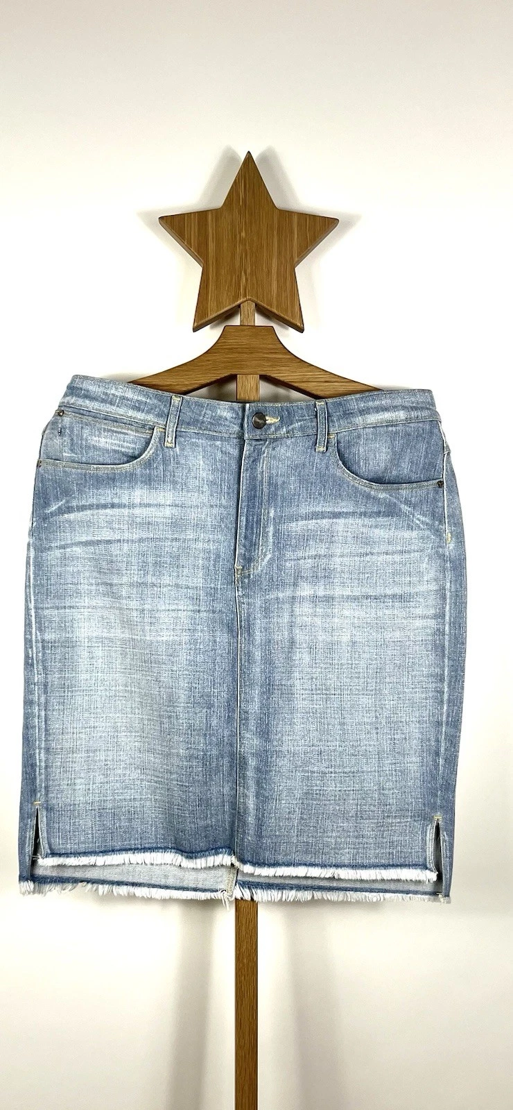 Wrangler Mini Denim Pleated Skirt
