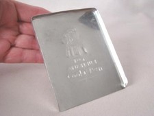 Vintage Child's Aluminum Kitchen Play COOKIE PAN TOY, Little Girl Rolling Dough