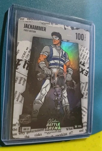 2026 Bo Jackson Battle Arena JACHAMMER HBF-37 Headliner Battlefoil Steel Rookie