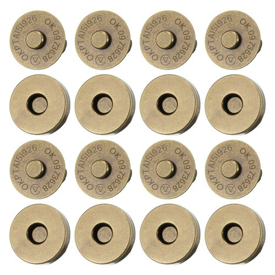 #ad #ad 20 Set Magnetic Snaps Purse Magnetic Bag Fastener Clasp Magnetic Button Replace $14.50