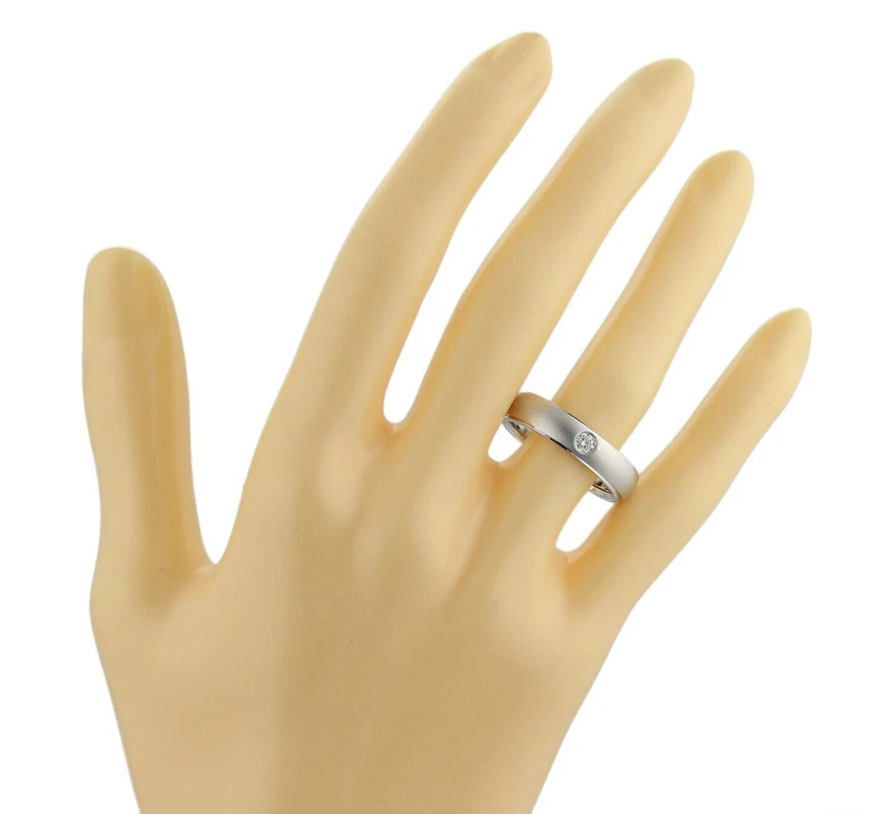 Hearts on Fire Duet Satin Diamond 18k White Gold Band Ring - Size 9 - Image 4 of 4