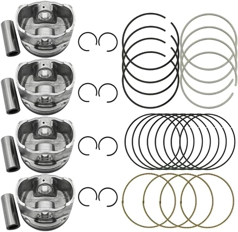 Pistones con anillos aptos 06-13 Toyota Camry RAV4 Scion 2.4 2AZFE 13211-28112-A0 Nuevo Foto 2 de 4