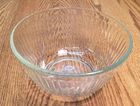 Pyrex 7402 Sculptured 6 Cup Bowl Clear Glass 1.4 Liter VGC