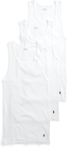 NWT Polo Ralph Lauren. 3 Pack. Classic Fit Cotton Tank . White. - Picture 2 of 5
