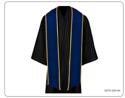 Royal Blue with Gold Trimmed Graduation Stole Stoll Sash 84 Royal Blue with Gold Trimmed Graduation Stole Stoll Sash 84