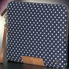 PKG LS04-13-DOT Slouch Sleeve for 13" Apple MacBook Pro Navy/White 