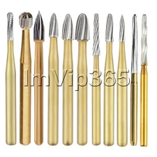 Dental Tungsten Carbide Burr Gold Burs FG 7803 7406 7901 7902 1957 Zekrya Endo Z