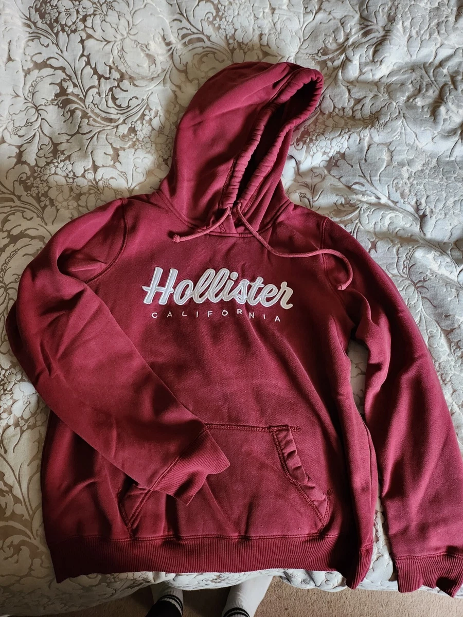 Hollister red sales hoodie women's