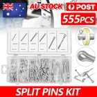 <!--F#f_0-->555pc Cotter Pin Assortment Set Grab Split Fixings Securing Lock Pins Spring Kit<!--F/-->