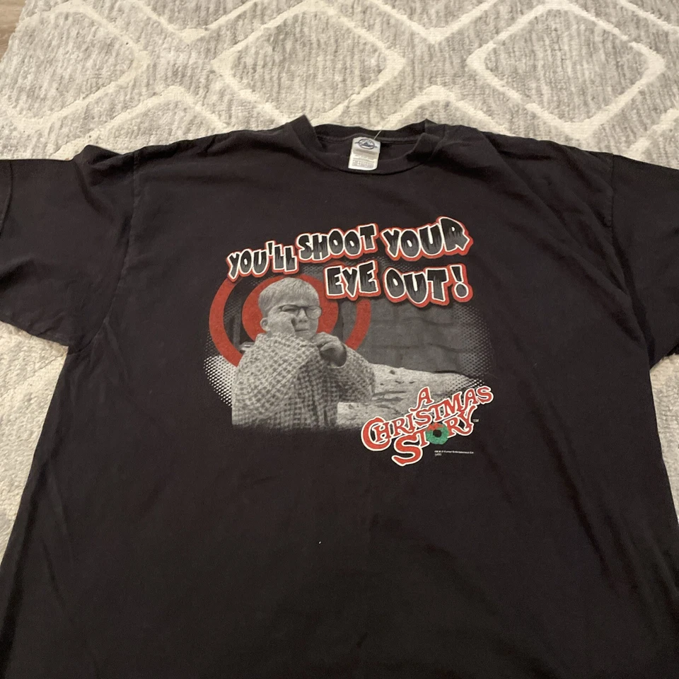 Camiseta de película A Christmas Story Youll Shoot Your Eye Out película 2XL Foto 2 de 4