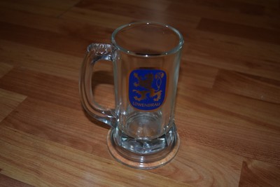 lowenbrau stein glass