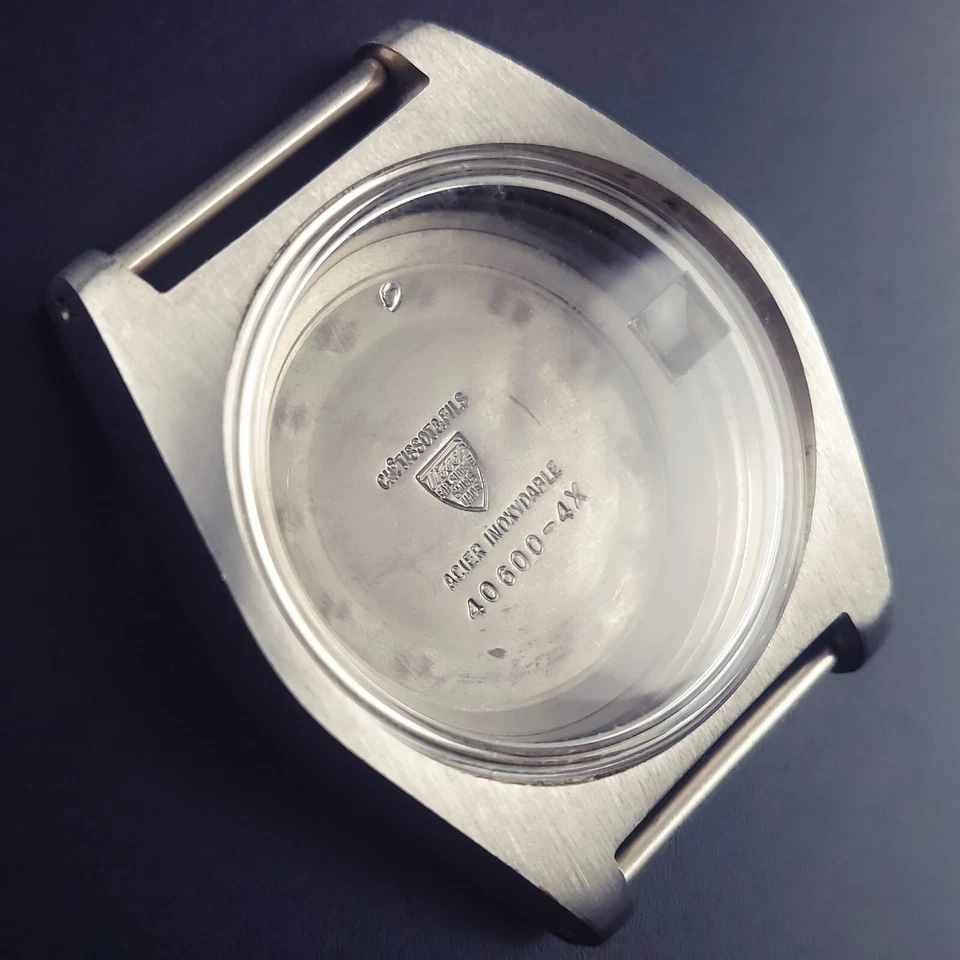 'Stock Reemplace' Vintage NOS Tissot 40600-4X "PR 516" Caja Acero Piezas/Proyecto Foto 2 de 4