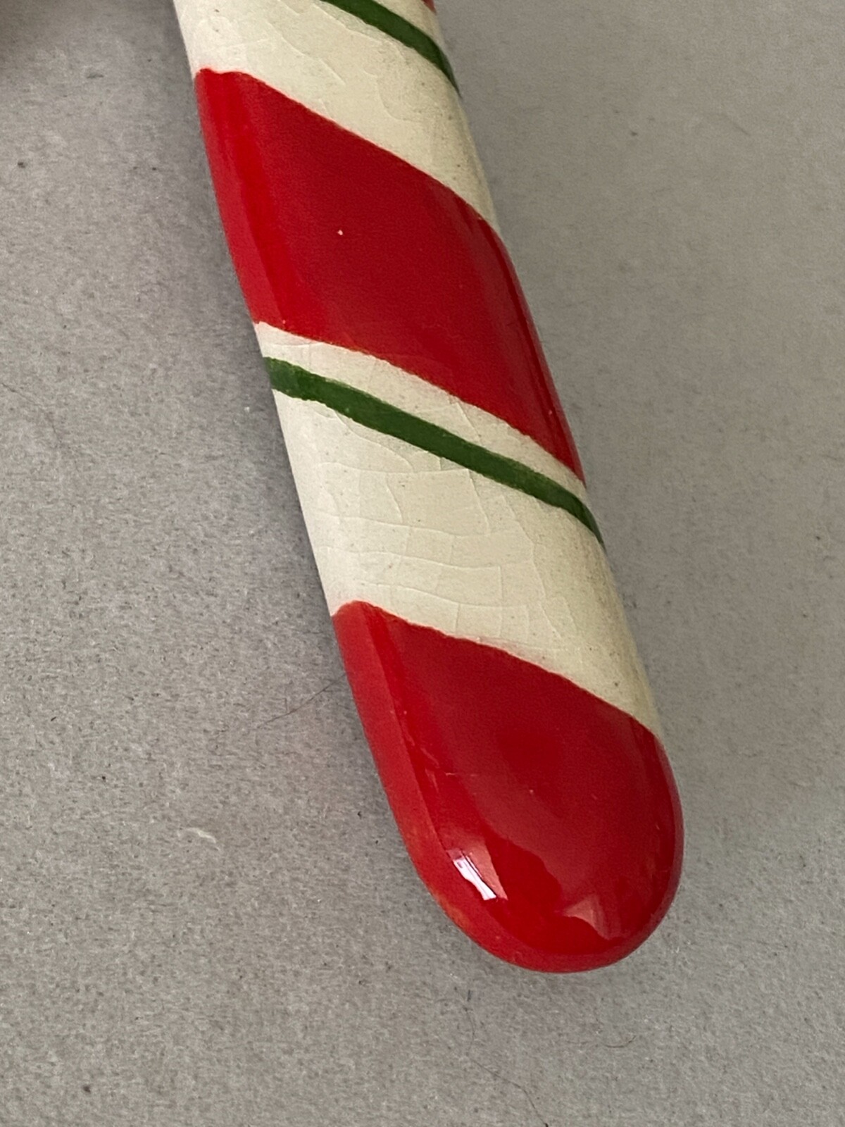 RUBY Z Ceramic CANDY CANE Brooch Pin CHRISTMAS - image 4