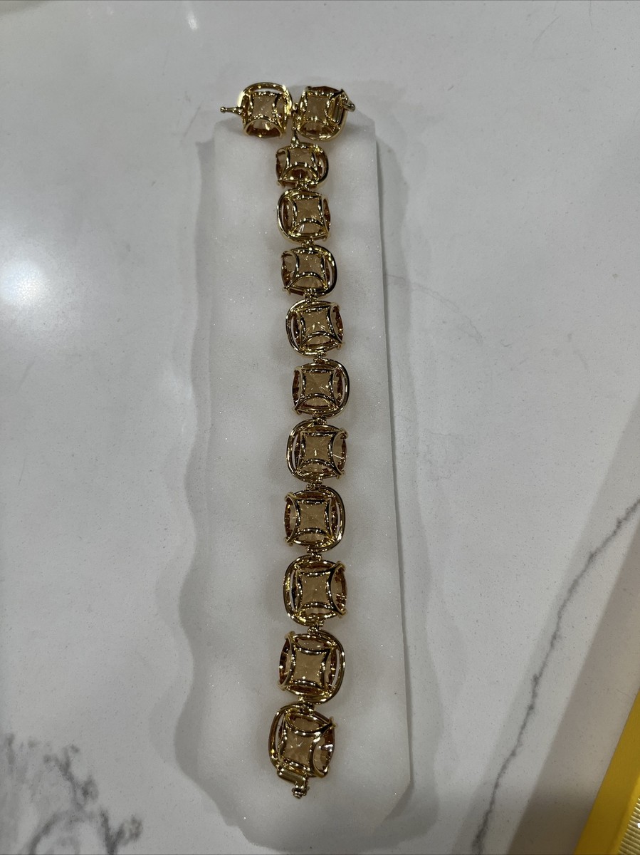 ★急げ！日本完売★Swarovski Harmonia Women's Bracelet Harmonia bracelet, Cushion cut, Gold tone, Gold-tone plated