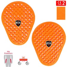 Flache flexible 3D CE Level 2 Biker Jeans Hose Hüftpanzer Schutz Einsatz Paar