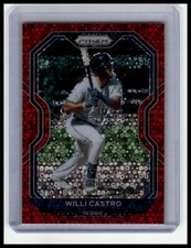 2021 Panini Prizm #234 Willi Castro Red Donut Circles Prizm #/99