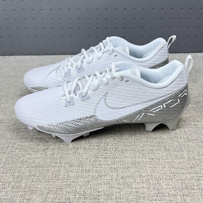 Nike Vapor Edge Speed 360 2 White Silver Football Cleats Mens Sz