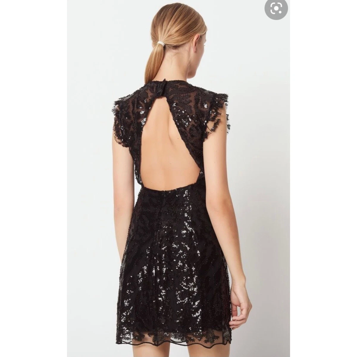 Sandro top sequin dress