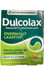 Dulcolax Laxative overnight Constipation Relief 10 Ct*Exp 11/26*FREE SHIPPING*
