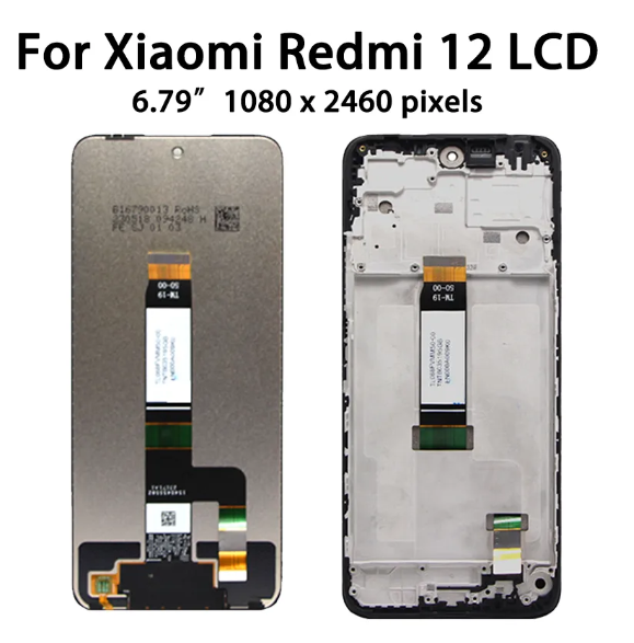 Redmi ディスプレイ本体 For Xiaomi Redmi 12 LCD Display Touch Screen Digitizer Assembly