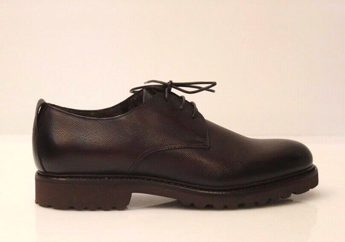 SCARPA DERBY IN PELLE SPAZZOLATA DOUCAL'S Uomo Nero | Mascheroni Moda