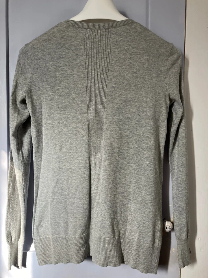 Barneys New York gray silk cotton cashmere cardigan, S, excel. condition - Image 4 of 4