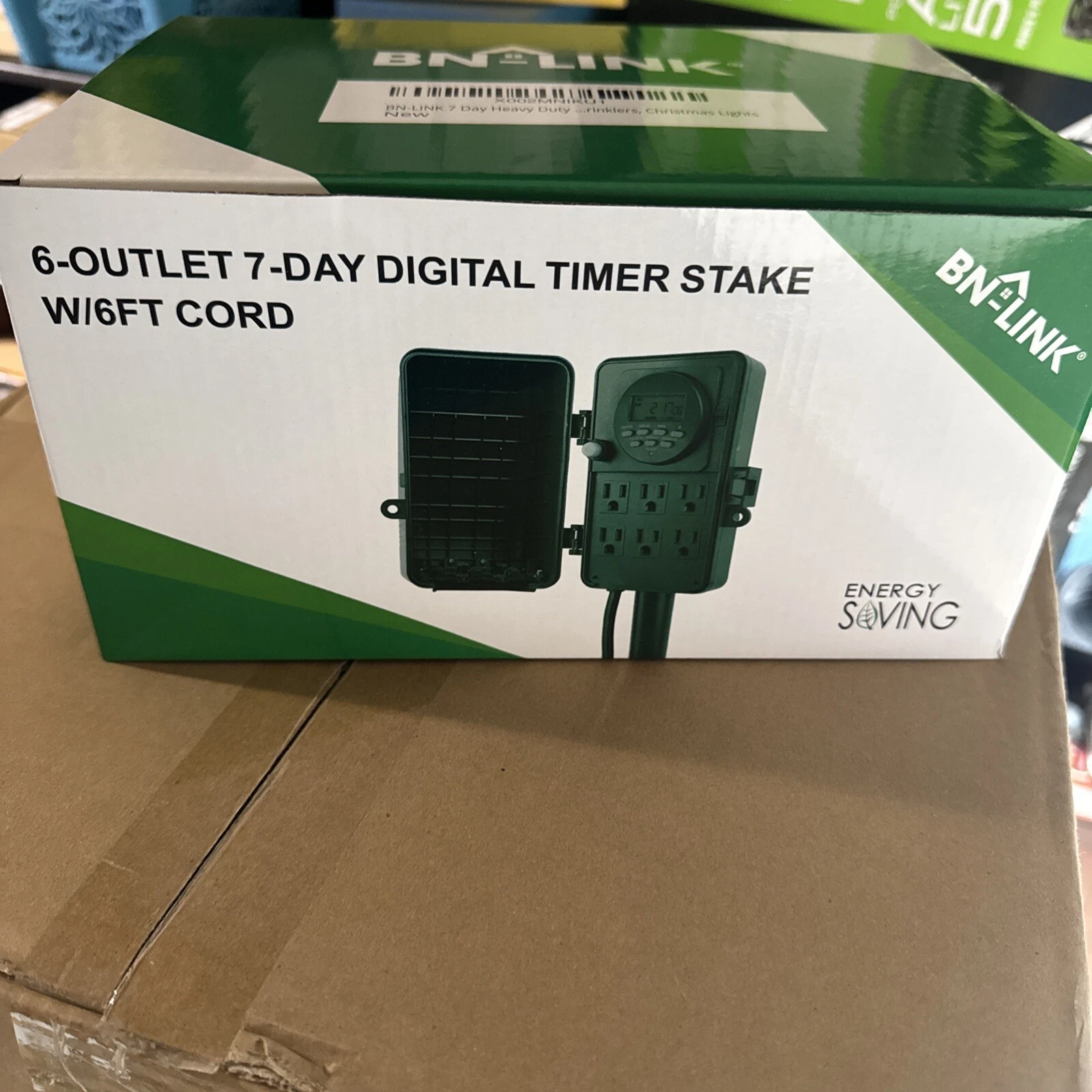 BN-LINK 7 Day Heavy Duty Outdoor Digital Stake Timer, 6 Outlets Weatherproof New
Opens in a new wind