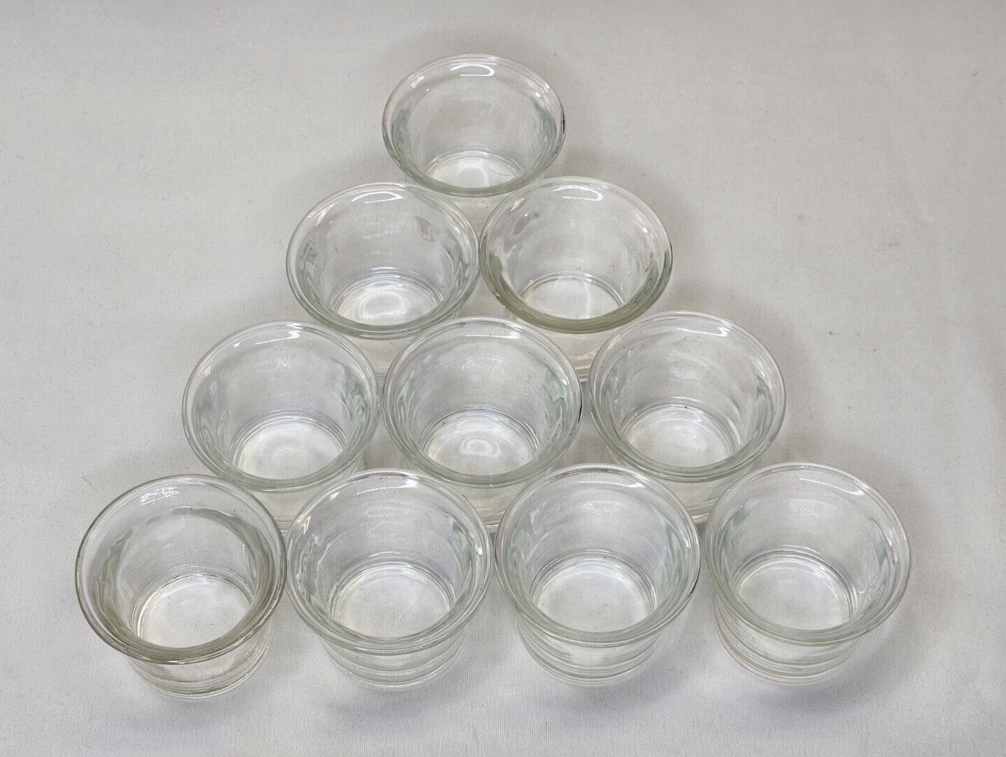 10-Piece Clear Glass Tealight Holder Set for Candles  -image