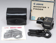 CANON BOOSTER T FINDER IN THE CASE  BOX W EXTERNAL POWER CORD VERY CLEAN WORKS